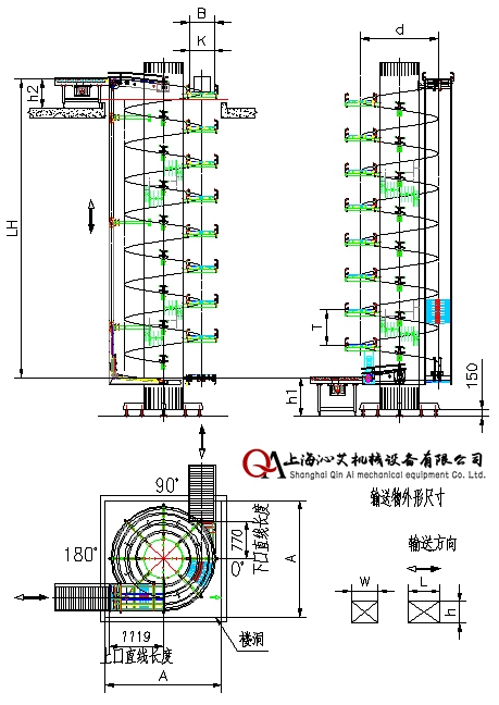 雙列式螺旋輸送機(jī)圖紙 雙列式螺旋輸送機(jī)圖紙