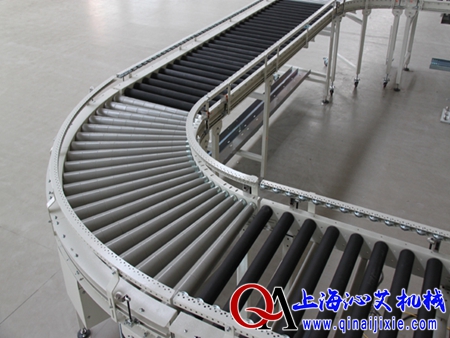物流轉(zhuǎn)彎滾筒輸送機 物流轉(zhuǎn)彎滾筒輸送機