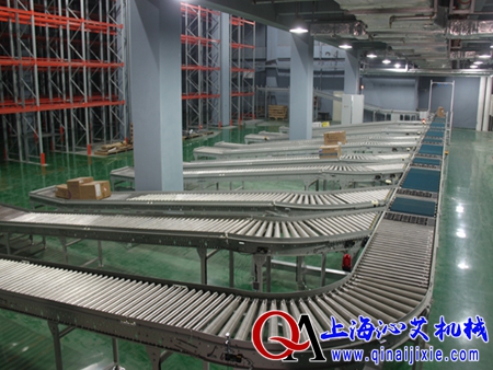 物流轉(zhuǎn)彎滾筒輸送機 物流轉(zhuǎn)彎滾筒輸送機